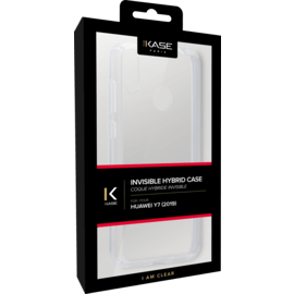 Coque hybride invisible pour Huawei Y7 2019, Transparent