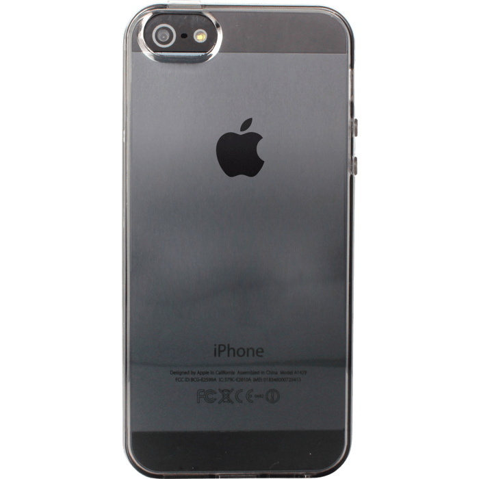 Coque pour Apple iPhone 5/5s/SE, silicone Gris