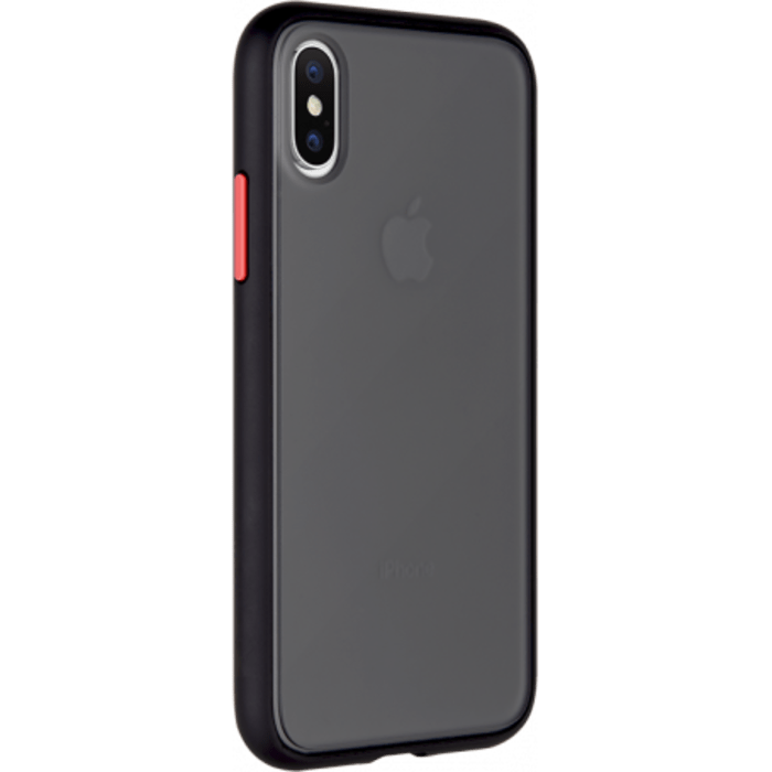 Coque Peach Garden Bi mati&egrave;re Dos fum&eacute; pour IPHONE 6+ / 6S+ / 7+ / 8+ Noire