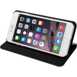 Coque Clapet Bling Strass pour Apple iPhone 6 Plus/6s Plus/ 7 Plus/8 Plus, Minuit Noir