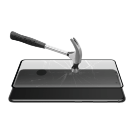 Protection d'&eacute;cran en verre tremp&eacute; incurv&eacute; bord &agrave; bord pour Samsung Galaxy S21+ 5G, noir