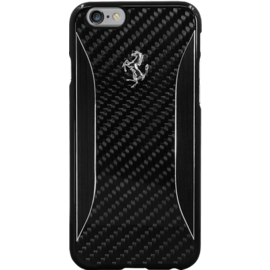 Ferrari Experience coque carbone veritable & aluminium pour Apple iPhone 6/6s, Noir