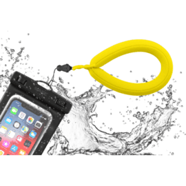 Dragonne flottante universelle en néoprène, jaune fluo