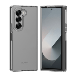 Coque hybride invisible fabriqu&eacute;e &agrave; 83 % de plastique recycl&eacute; pour Samsung Galaxy Z Fold6, transparente
