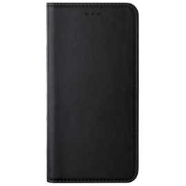 Coque clapet folio avec fente pour cartes & support pour Samsung Galaxy A6 (2018), Noir