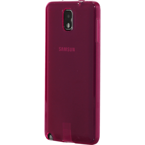 Coque pour Samsung Galaxy Note 3, silicone Rose Transparent