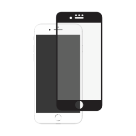 Protection d&rsquo;&eacute;cran antibact&eacute;rienne en verre tremp&eacute; ultra-r&eacute;sistant &agrave; bords incurv&eacute;s pour Apple iPhone 6/6s/7/8/SE 2020, Noir