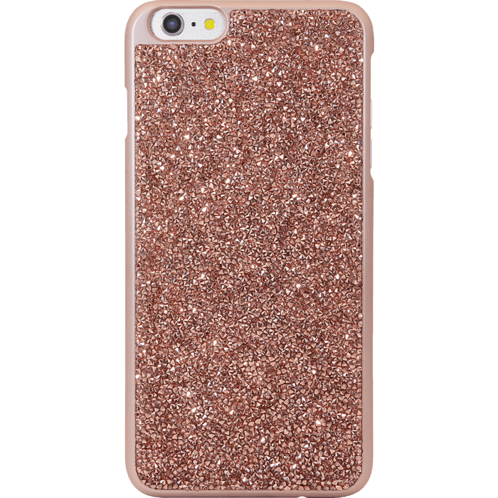 Coque Bling Strass pour Apple iPhone 6 Plus/6s Plus, Or Rose