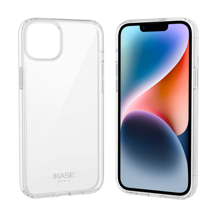 Coque hybride invisible pour Apple iPhone 14 Plus, Transparente