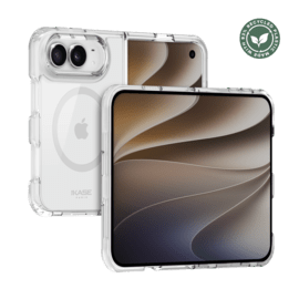 Coque antibact&eacute;rienne antichoc magn&eacute;tique invisible Fabriqu&eacute; Avec du 75% Plastique Recycl&eacute; pour Apple iPhone Duo, Transparente
