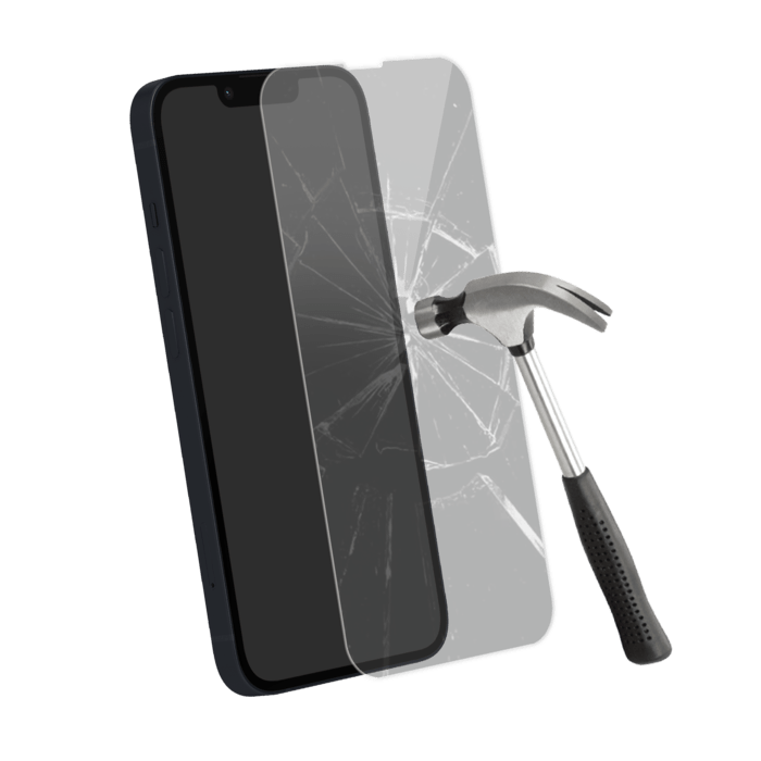 Protecteur d'écran en verre trempé de qualité supérieure (60% verre trempé recyclé) pour Apple iPhone 13/ 13 Pro/ 14, Transparent