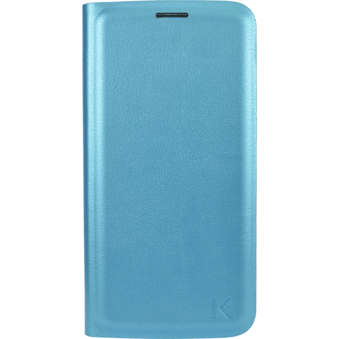 Etui &agrave; clapet pour Samsung Galaxy S6, Bleu Topaze