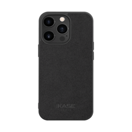 Coque en Suède Alcantara pour Apple iPhone 13 Pro, Minuit Noir