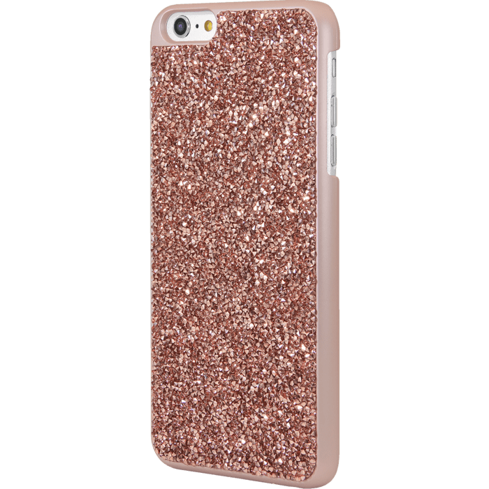 Coque Bling Strass pour Apple iPhone 6 Plus/6s Plus, Or Rose