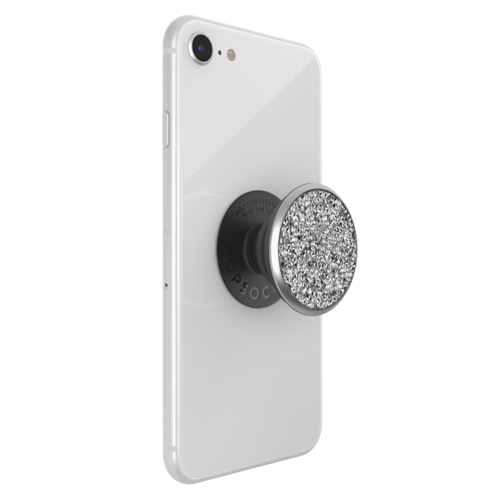 PopSockets PopGrip, Cristal Argent Swarovski