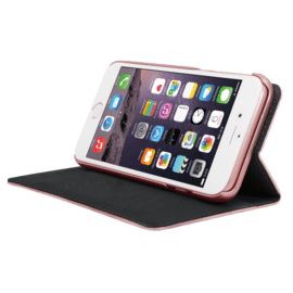 &Eacute;tui et Coque slim magn&eacute;tique 2-en-1 pour Apple iPhone 6/6s/7/8/SE 2020, Or Rose