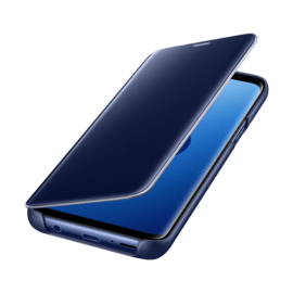 Case Clear View cover avec fonction Stand Blue Galaxy S9