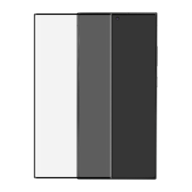 Protection d'écran en verre trempé (60% verre trempé recyclé) pour Samsung Galaxy S24 Ultra 5G, Noir