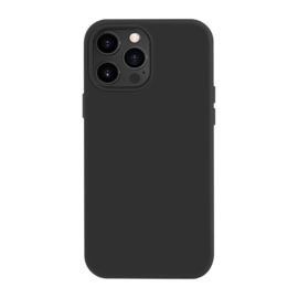Coque en Gel de Silicone Doux pour Apple iPhone 13 Pro Max, Noir satin
