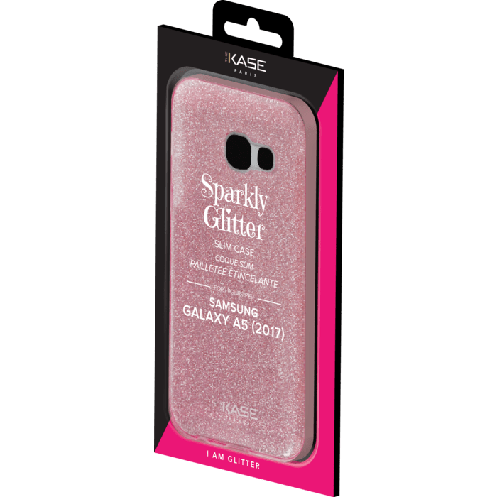 Coque slim&nbsp;paillet&eacute;e &eacute;tincelante pour Samsung Galaxy A5 (2017), Or Rose