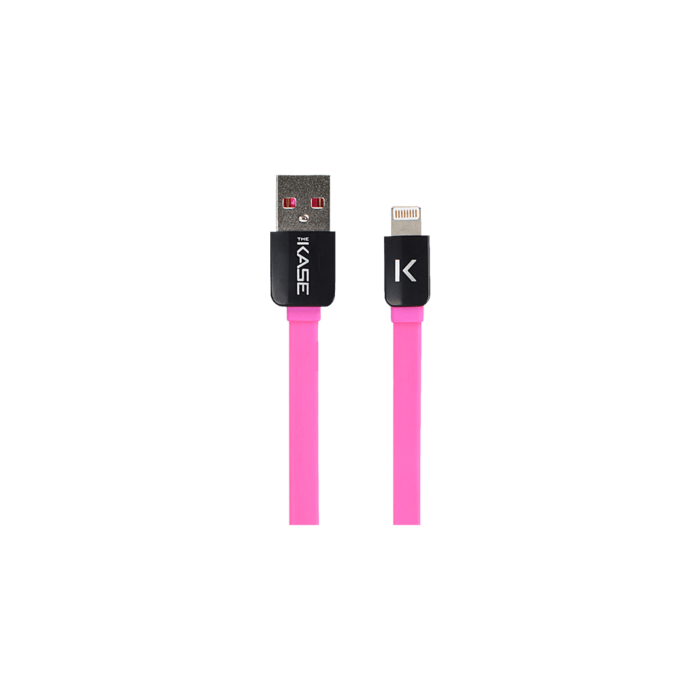 C&acirc;ble Lightning Plat vers USB (0.2m), Rose Bonbon