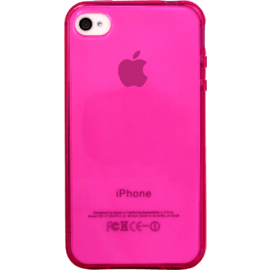 Coque pour Apple iPhone 4/4S, silicone Rose