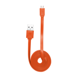 Cable plat vers Micro USB (1m) pour Android, Orange