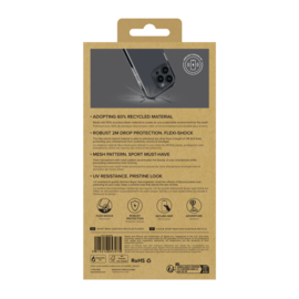 Coque Sport mesh pour 60% de plastique recycl&eacute; Apple iPhone 16 Pro Max, Noir