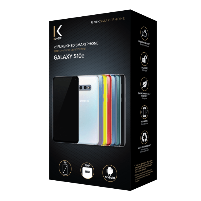 Galaxy S10e reconditionn&eacute; 128 Go, Blanc Prisme, d&eacute;bloqu&eacute;