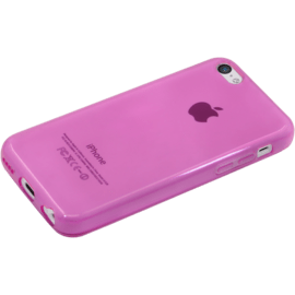 Coque slim invisible pour Apple iPhone 5c 1,2mm, Rose Transparent