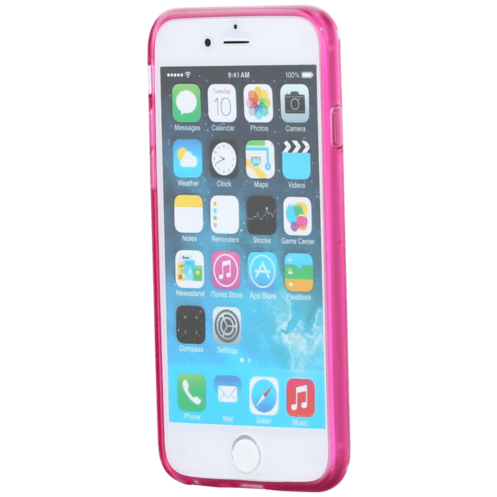 Coque slim transparente pour Apple iPhone 6/6s, Rose