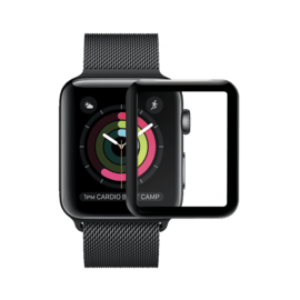 Protection d'écran en verre trempé Bord à Bord Incurvé pour Apple Watch® Series 1/2/3 42mm