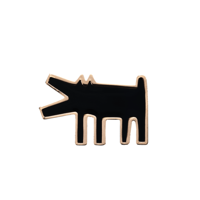 Pilz x Keith Haring Shoelace Charm Black Dog
