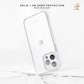 Coque hybride invisible pour Apple iPhone 14 Pro Max, Transparente