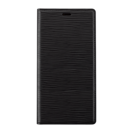 Diarycase 2.0 Coque clapet en cuir v&eacute;ritable avec support aimant&eacute; pour Apple iPhone 12 Pro Max, Noir Minuit