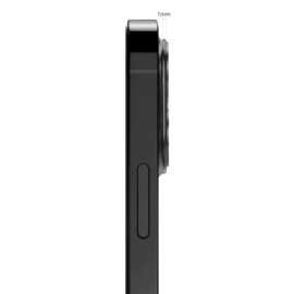 Protezione per obiettivo in lega metallica per Apple iPhone 12, nero onice