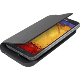 Coque Batterie avec clapet 3000mAh pour Samsung Galaxy Note 3, Noir