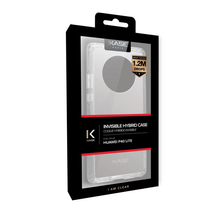 Coque hybride invisible pour Huawei Mate 40 Pro, Transparente