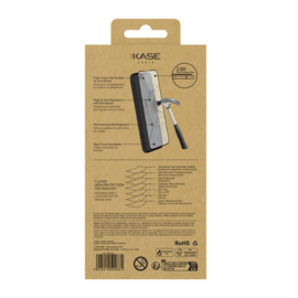 Protection d'&eacute;cran en verre tremp&eacute; (60% verre tremp&eacute; recycl&eacute;) pour Apple iPhone 13/13 Pro/14/16e/17e, Noir