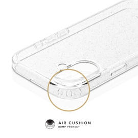 Coque hybride &eacute;tincelante invisible GEN 2.0 83% de plastique recycl&eacute; pour Apple iPhone 16, Transparente