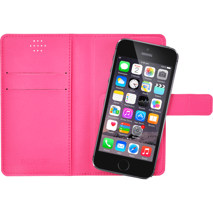Coque clapet Universelle pour Smartphone (jusqu &agrave; 3.5 pouce), Rose Fandango