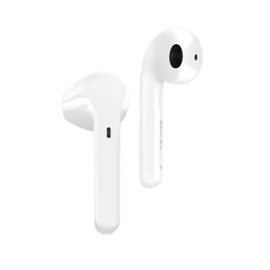 &Eacute;couteurs sans fil Sonik Lite On-Ear avec bo&icirc;tier de chargement, Blanc brilliant