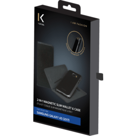 &Eacute;tui et Coque slim magn&eacute;tique 2-en-1 pour Samsung Galaxy A5 (2017), Noir