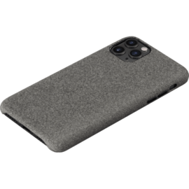 Coque en tissu pour Apple iphone 11 Pro Max, gris clair