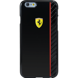 Ferrari Scuderia Coque carbone veritable pour Apple iPhone 6/6s, Noir