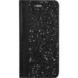 Case Rhinestone Bling Wallet case for Apple iPhone 6 Plus/6s Plus, Midnight Black