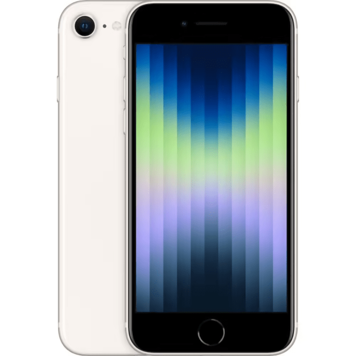 iPhone SE 2022 reconditionné 128 Go, Lumière stellaire, débloqué