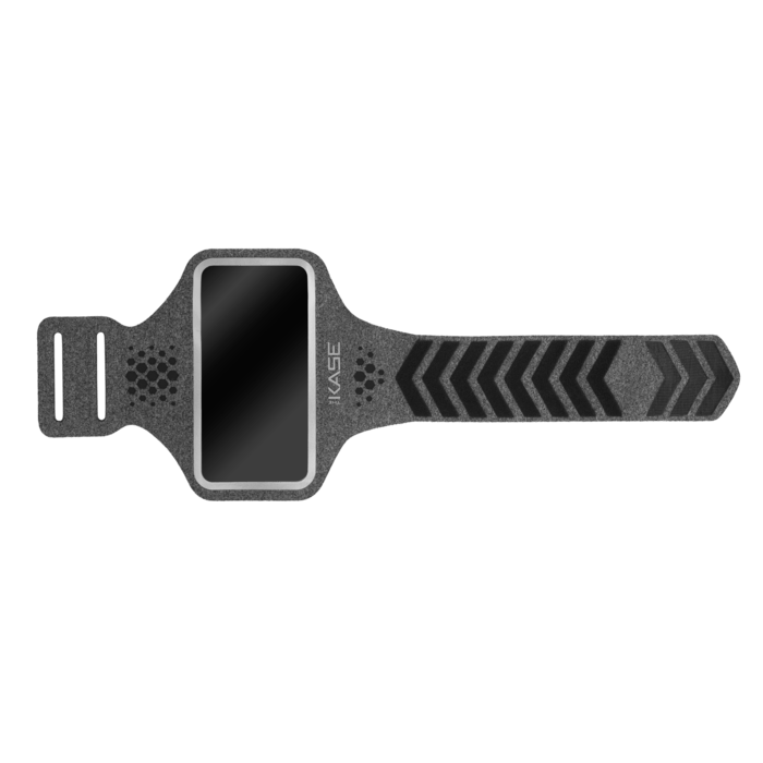 Fascia da braccio sportiva Dynamics Ultra Slim per iPhone di Apple SE 2020 / XS / X / 8/7 / 6S / 6, grigia