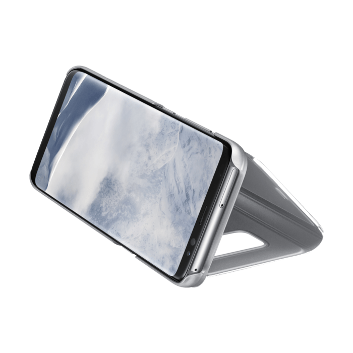 Clear View cover argent avec fonction Stand pour Samsung Galaxy S8