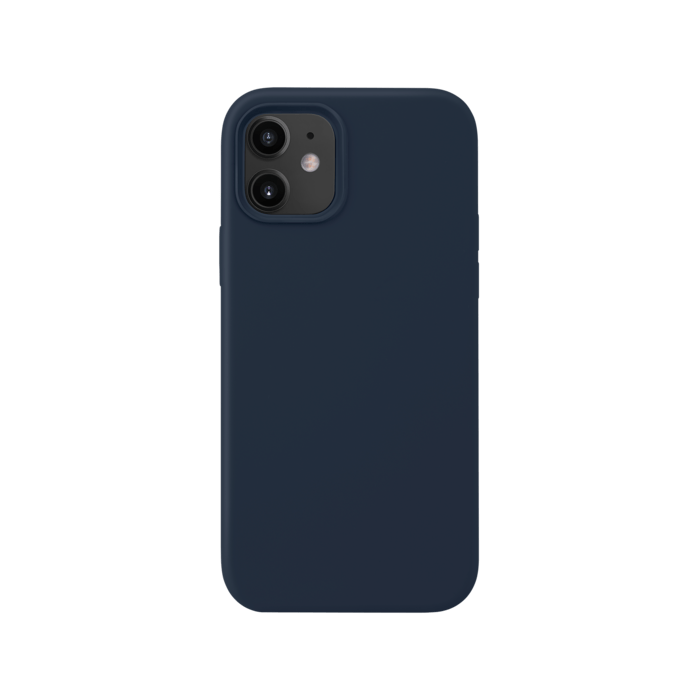 Coque en Gel de Silicone Doux pour iPhone 12 mini, Bleu Oxford